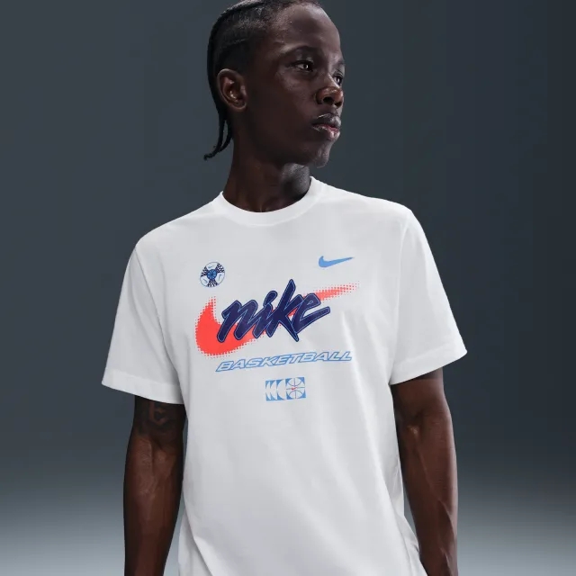 Nike Men's Basketball T-Shirt - White - Cotton
