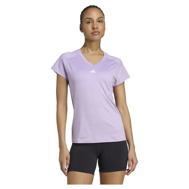 Adidas Aeroready Train Essentials Minimal Branding V-neck Short Sleeve T-shirt