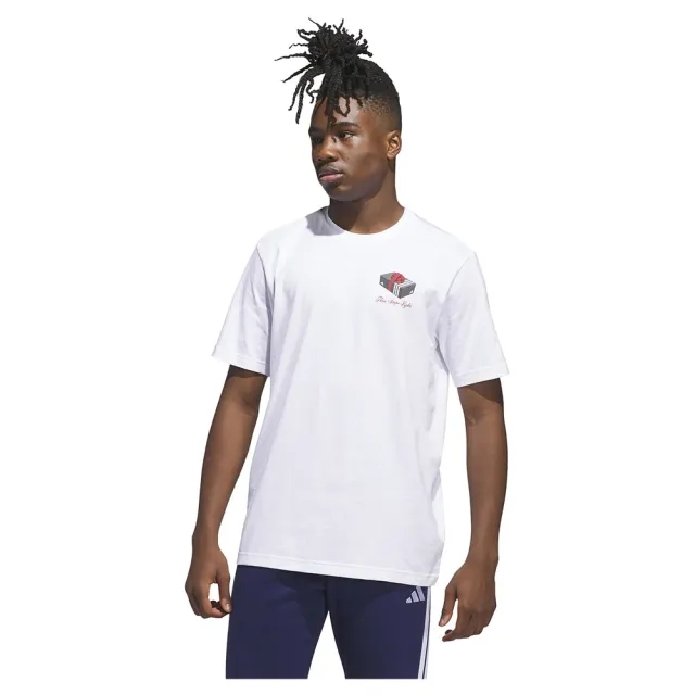 Adidas 3 Stripes Lights Giftbox Graphic Short Sleeve T-shirt
