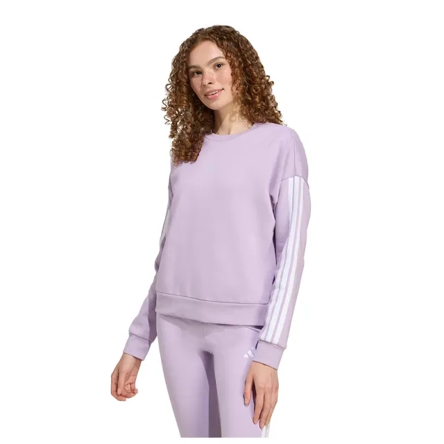 Adidas Essentials 3 Stripes Fleece Sweatshirt