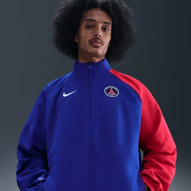 Paris Saint-Germain 2004 Total 90 Reissue Men's Nike Football Replica Tracksuit Jacket - Blue - Polyester