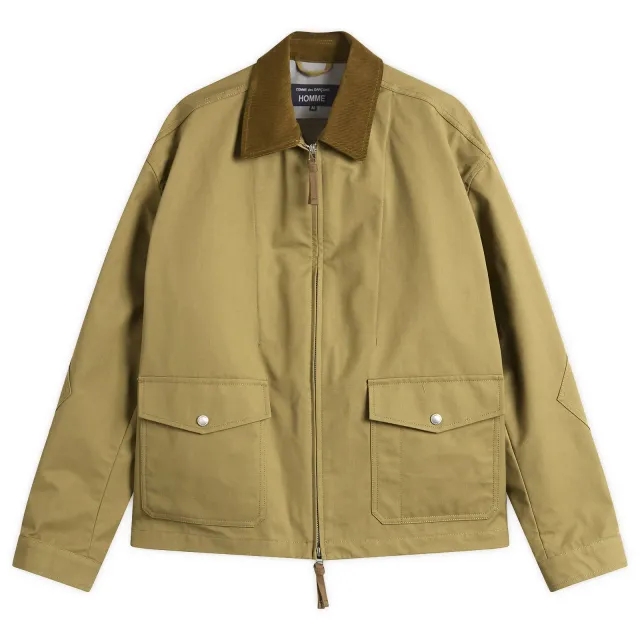 Comme des Garçons Homme Men's Nylon Cordura Triple Layer Jacket Beige