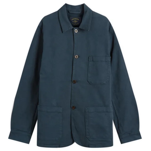 Portuguese Flannel Men's Labura Chore Jacket Navy
