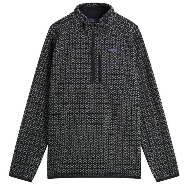Patagonia Men's Better Sweater 1/4 Zip Scales Sunken Blue