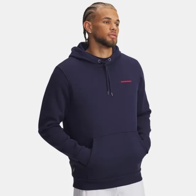 Under Armour  Drive Warning Men's Hoodie Midnight Navy / Midnight Navy / Red L