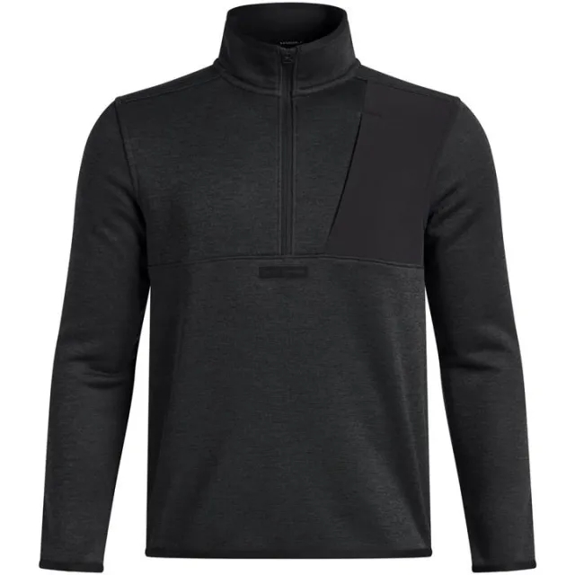 Under Armour  Drive Hybrid Storm SweaterFleece Boys' ½ Zip Black / Black YLG (59 - 63 in)