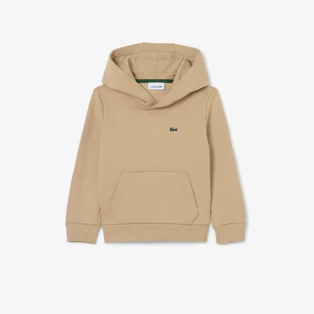 Lacoste Kangaroo Pocket Fleece Hoodie - Beige
