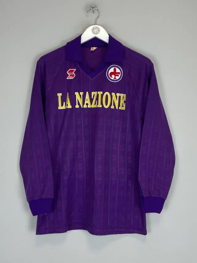 1989/90 FIORENTINA #10 BAGGIO L/S HOME SHIRT (M) ABM | CULT KITS