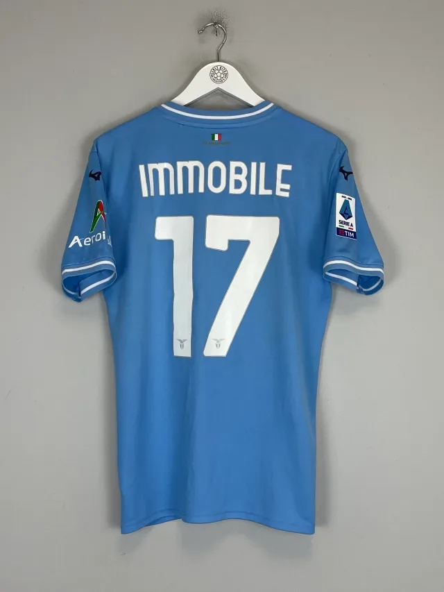 2023/24 LAZIO IMMOBILE #17 *MATCH ISSUE* HOME SHIRT (L) MIZUNO | CULT KITS