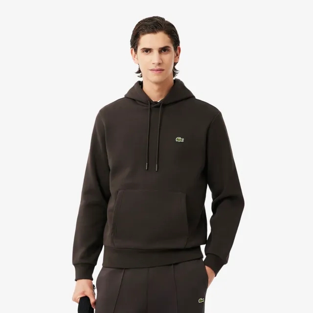 Lacoste Fleece Hoodie - Brown