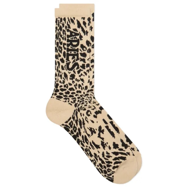 Aries Women's J'Adoro Aries Women's Leopard Sock Beige