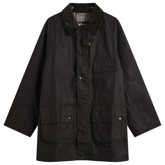 Barbour Men's OS Solway Wax Jacket Black