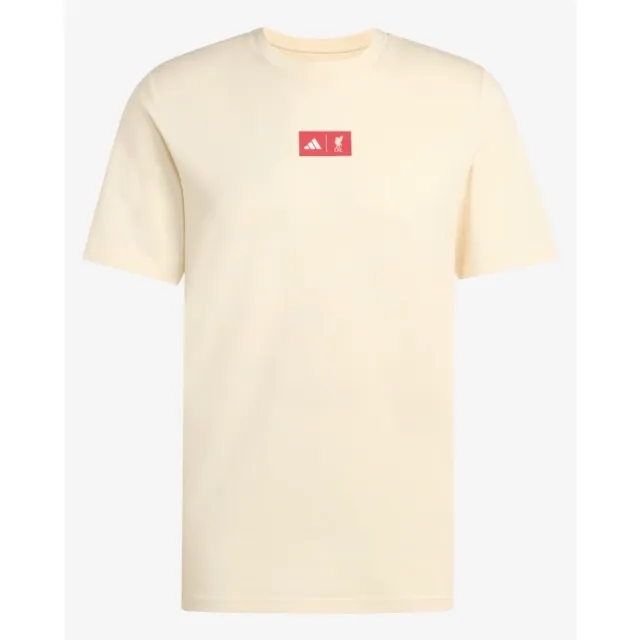 LFC adidas Mens 25/26 Graphic Tee Ecru