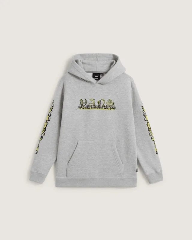 Vans - Kids Vans Inferno Pullover Hoodie (8-14 Years), Grey