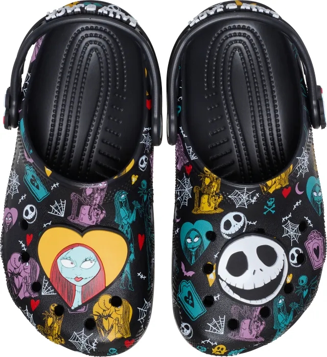 Crocs | Kids | Disney Tim Burtons The Nightmare Before Christmas Jack and Sally Classic | Clogs | Multi | C11