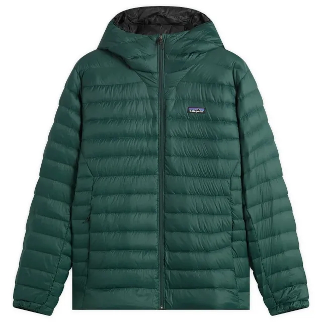 Patagonia Men's Down Sweater Hooded Jacket Cascade Green