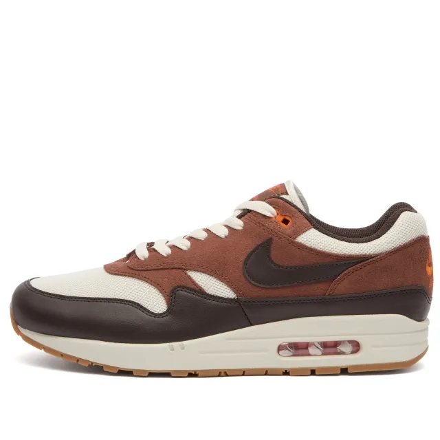 Nike Men's Air Max 1 Ess Sneaker Brown/Orange