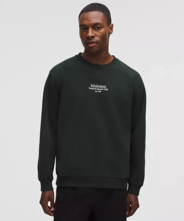 lululemon – Men's Steady State Crew Sweatshirt Courtside – Color Green – Size XL