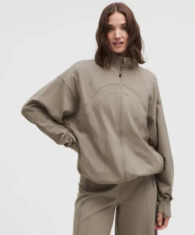 lululemon – Women's Define Oversized Jacket Luon – Color Grey/Khaki – Size 0