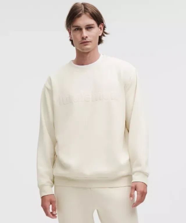 lululemon – Men's Steady State Crew Sweatshirt Wordmark – Color White – Size XL