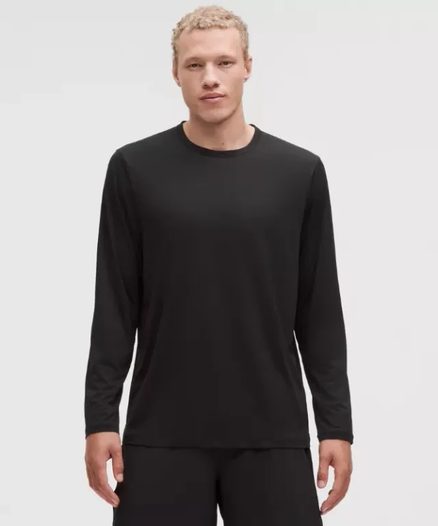 lululemon – Men's Mile Maker Lightweight Long-Sleeve Shirt – Color Black – Size Small