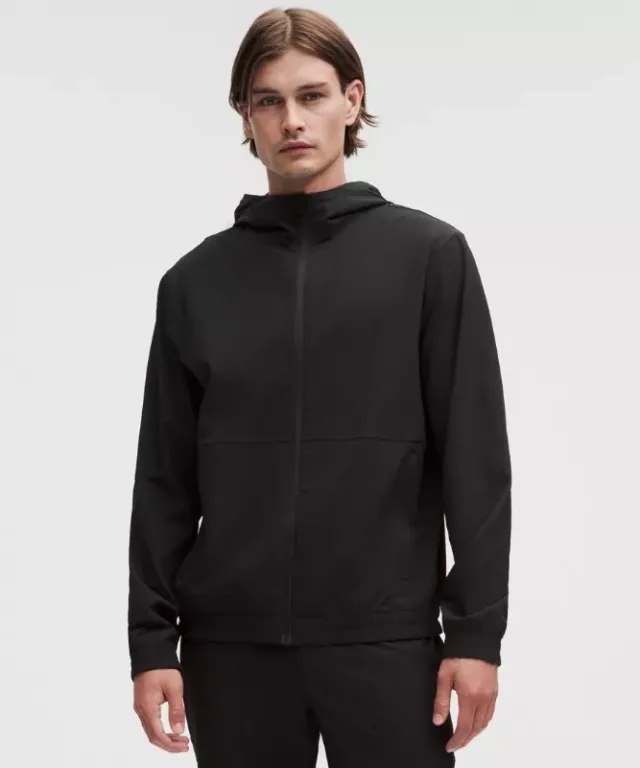 lululemon – Men's License to Train Textured Full Zip Jacket – Color Black – Size Medium