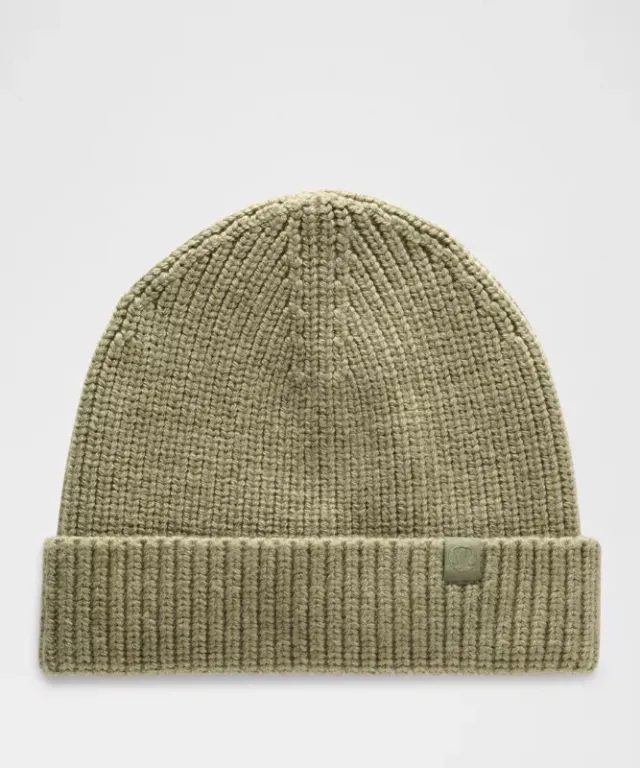 lululemon – Close-Fit Ribbed Knit Beanie Hat – Color Green