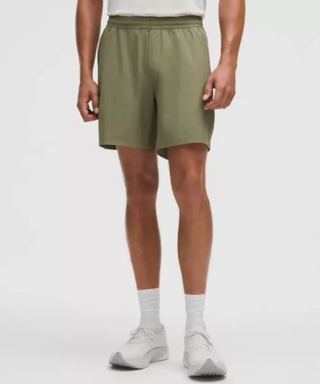 lululemon – Men's Pace Breaker Linerless Shorts – 7" – Color Green – Size XS