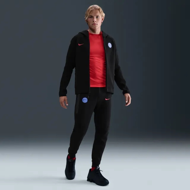 Paris Saint-Germain Tech Men's Nike Total 90 Football Fleece Joggers - Black - Cotton/Polyester