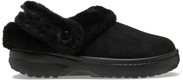 Crocs | Unisex | Classic Unfurgettable Vegan Suede | Clogs | Black | W4/M3