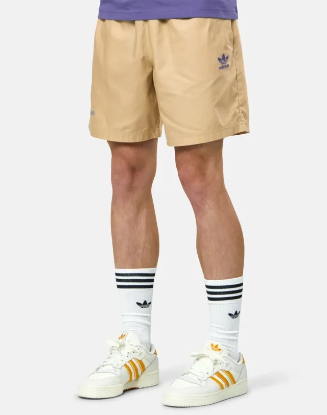 Men's Adidas Originals Woven Shorts Wh in Cream 