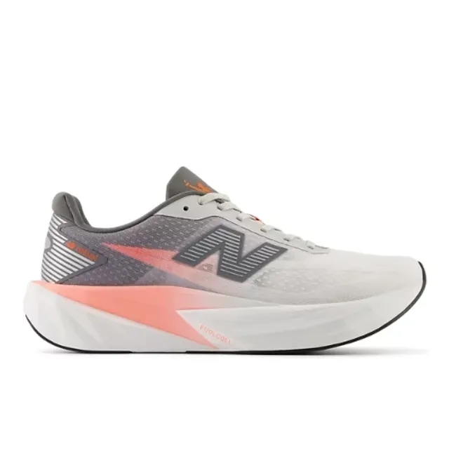 New Balance Men's TCS NYC Marathon FuelCell Rebel v5 in Pink/Grey/Orange Synthetic