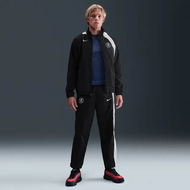 Chelsea F.C. Third Men's Nike Total 90 Football Woven Tracksuit Bottoms - Black - Nylon