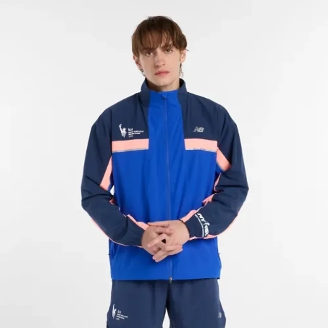 New Balance Men's NYC Marathon 2025 Jacket in Blue Polywoven