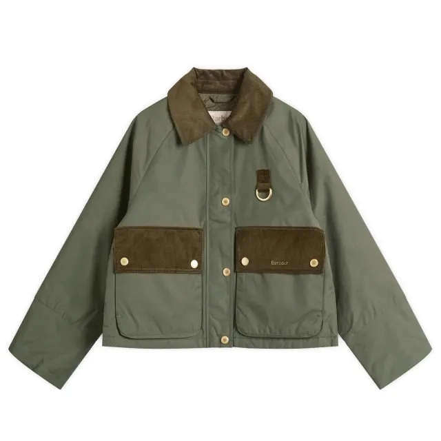 Barbour Women's Phoebe Casual Jacket Olive/Brown