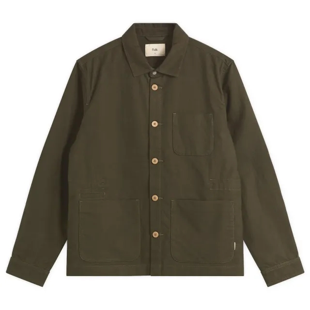 Folk Men's Assembly Jacket Dark Olive Moleskin