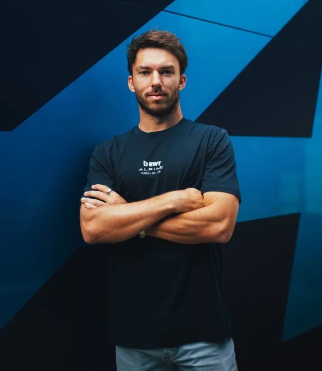 Castore Alpine Unisex Core Driver Pierre Gasly Relaxed Fit T-shirt – French Navy