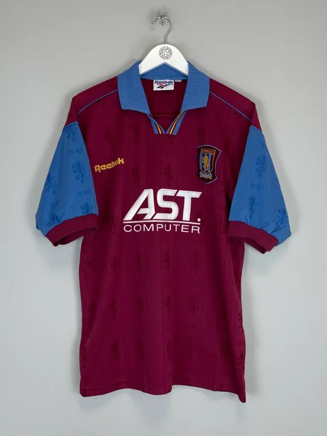 1995/97 ASTON VILLA *MINT* HOME SHIRT (L) REEBOK | CULT KITS