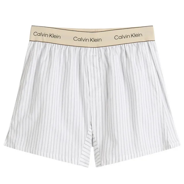 Calvin Klein Men's Cotton Poplin Trad Boxer Short White
