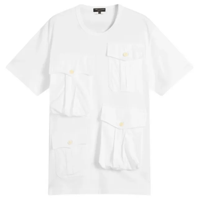 Comme des Garçons Homme Plus Men's Multi Pocket T-Shirt White