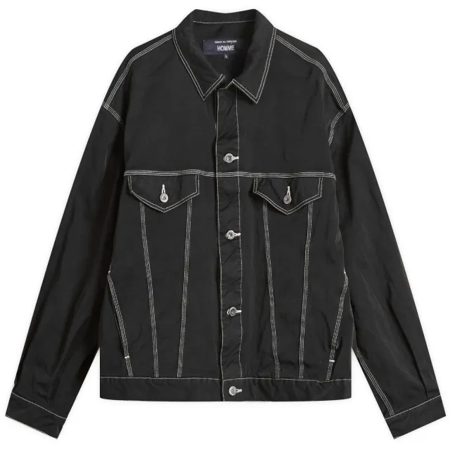 Comme des Garçons Homme Men's Contrast Stitch Jacket Black