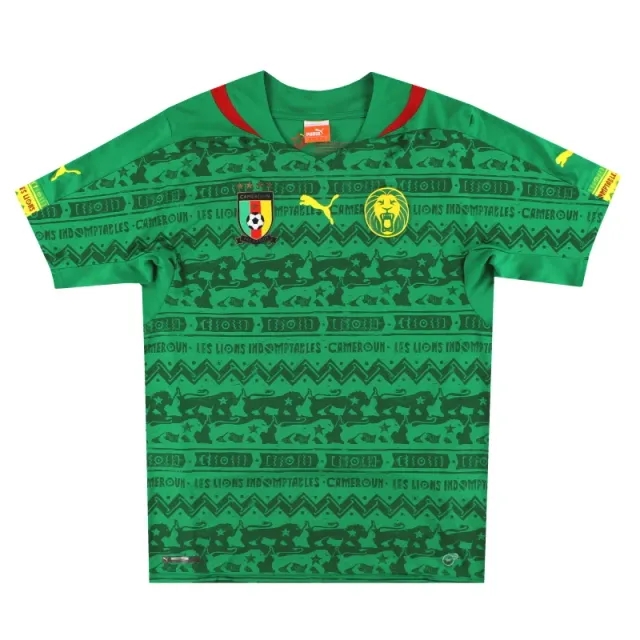 2014-15 Cameroon Puma Home Shirt L - Cameroon / Excellent 