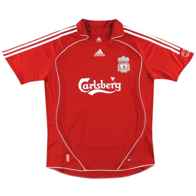 2006-08 Liverpool adidas Home Shirt M - Liverpool / Excellent 