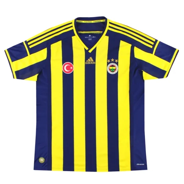 2014-15 Fenerbahce adidas Home Shirt *Mint* XXL - Fenerbahce / Minit 