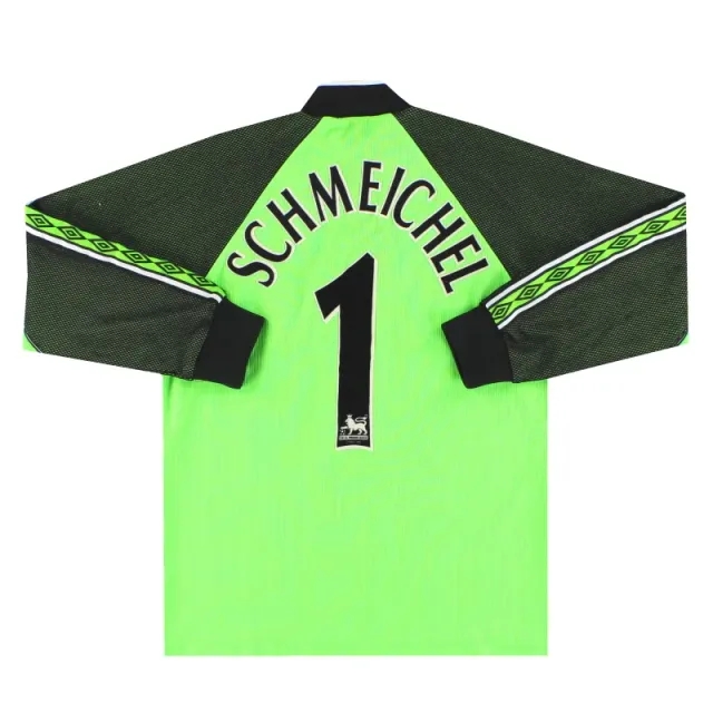 1998-99 Manchester United Umbro Goalkeeper Shirt Schmeichel #1 Y - Manchester United / Very good 