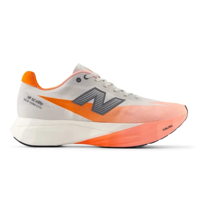 New Balance Women's TCS NYC Marathon FuelCell SuperComp Elite v5 in Pink/Grey/Orange Synthetic