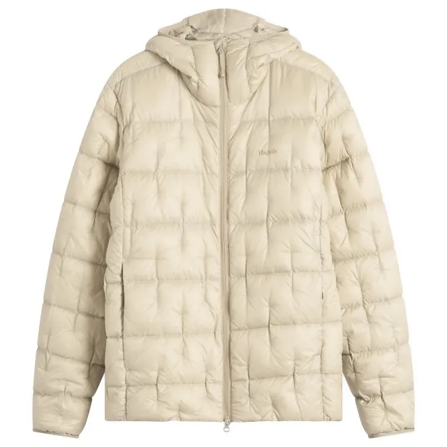 Haglöfs Men's Hede Down Hooded Jacket Chalk Beige