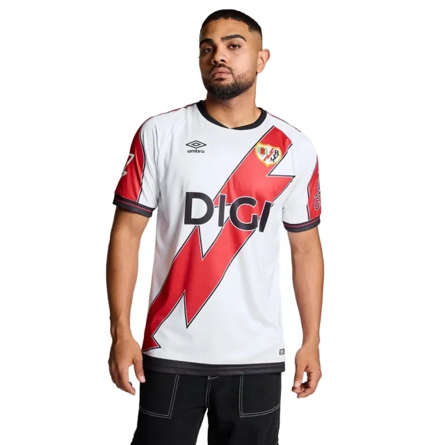 Umbro Rayo Vallecano 25/26 Home Short Sleeve T-shirt