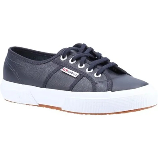 Superga  2750 EFGLU TUMBLED LEATHER  women's Shoes (Trainers) in Marine