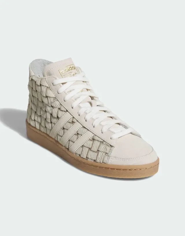 Adidas Originals Jabbar Hi Shoes In Off White / Cream White / Shad